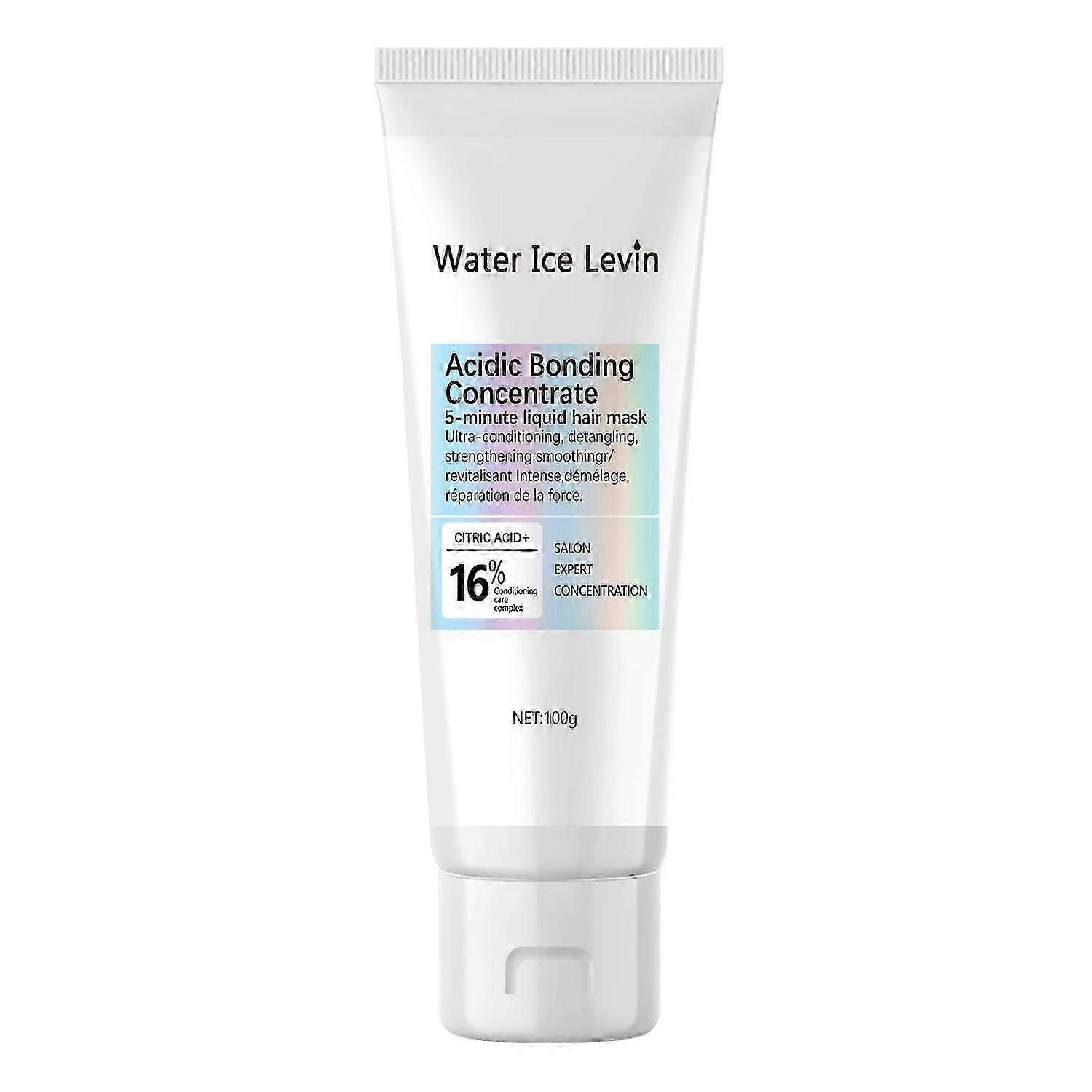 Après-shampooing sans rinçage pour cheveux abîmés - Traitement de réparation des cheveux, renforce les cheveux faibles - Concentré de liaison acide Masque capillaire liquide de 5 minutes