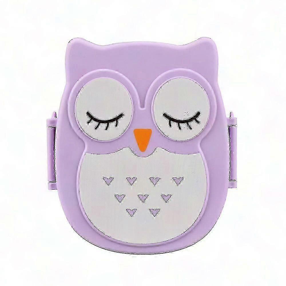 Portable Purple Lunch Box with Dividers - Reusable Bento Container for Meal Prep, Durable Plastic Food Storage Solution
