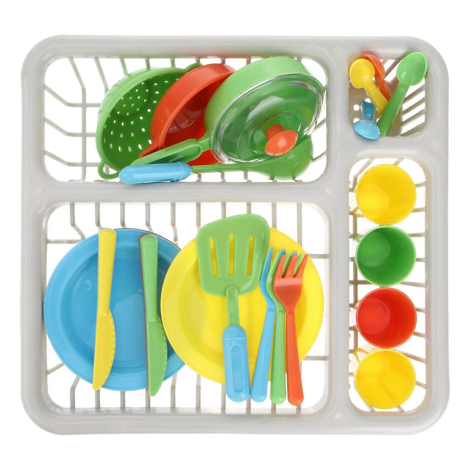 Simulated Kitchenware Set Plastic Material Creativity Development Party 1 Set 15Pcs