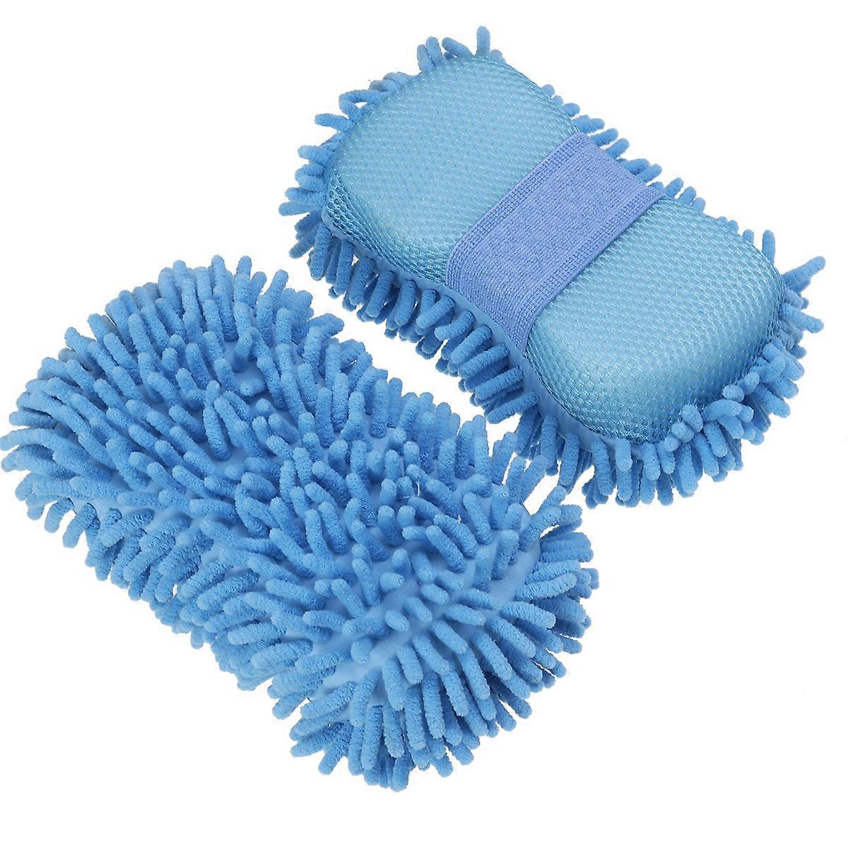 2pcs Ultra Absorbent Microfiber Car Wash Gloves for Cars, Motorcycles & Home Use – Scratch Free Cleaning Mitts