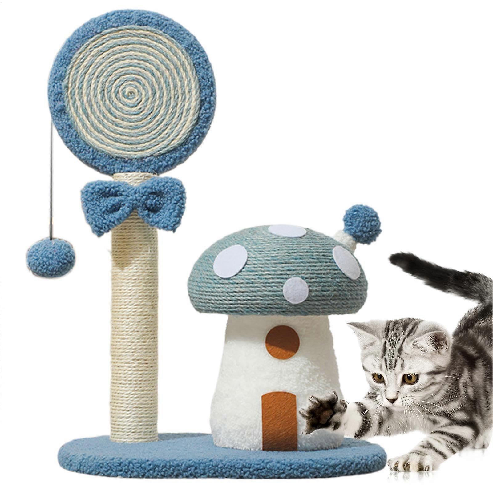 Pilzkatze Climbing Tower, Cat Scratcher with Mushroom Scratch Post Indoor Cute Tower