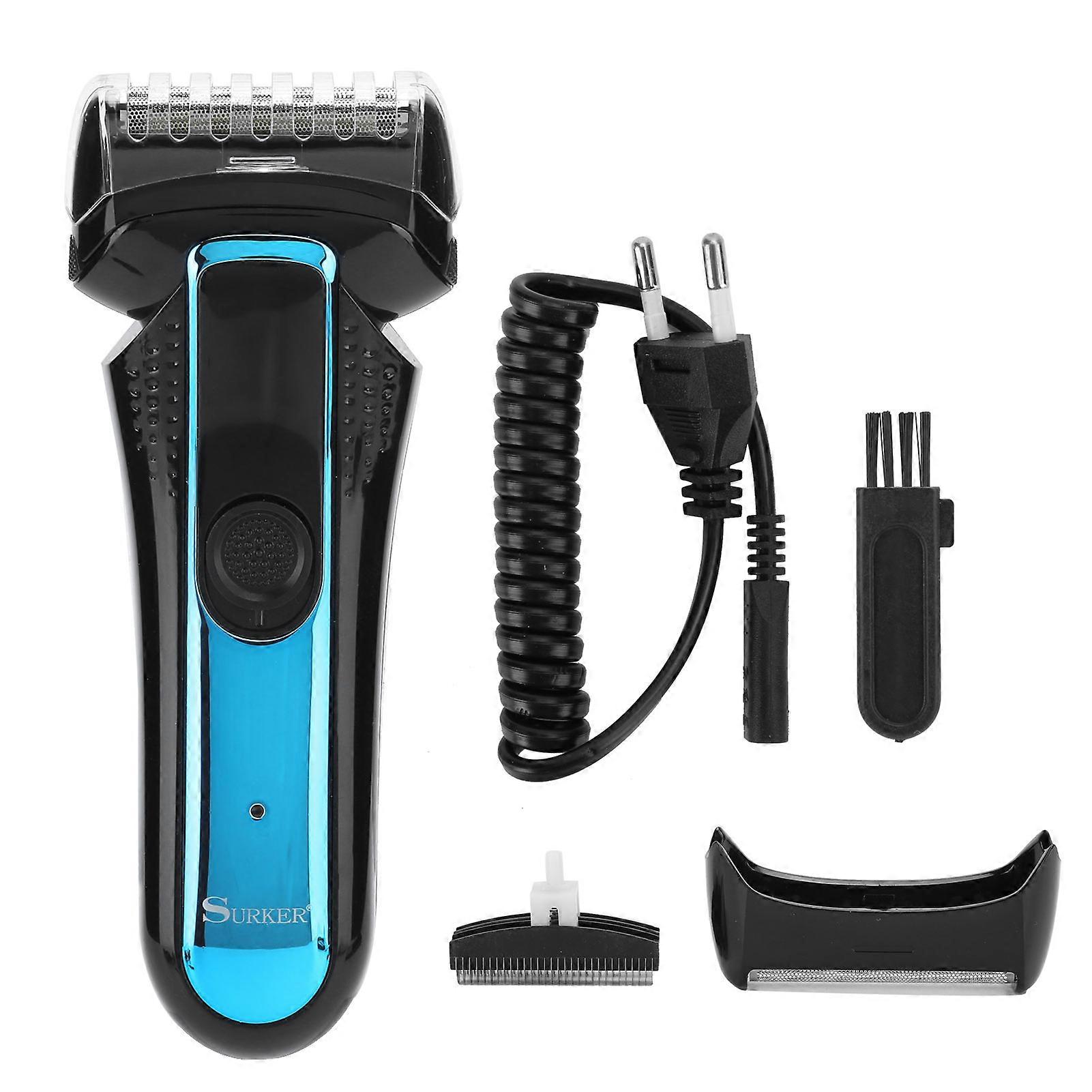 Professional Electric Shaver Reciprocating Beard Clipper Trimmer Machine Blue