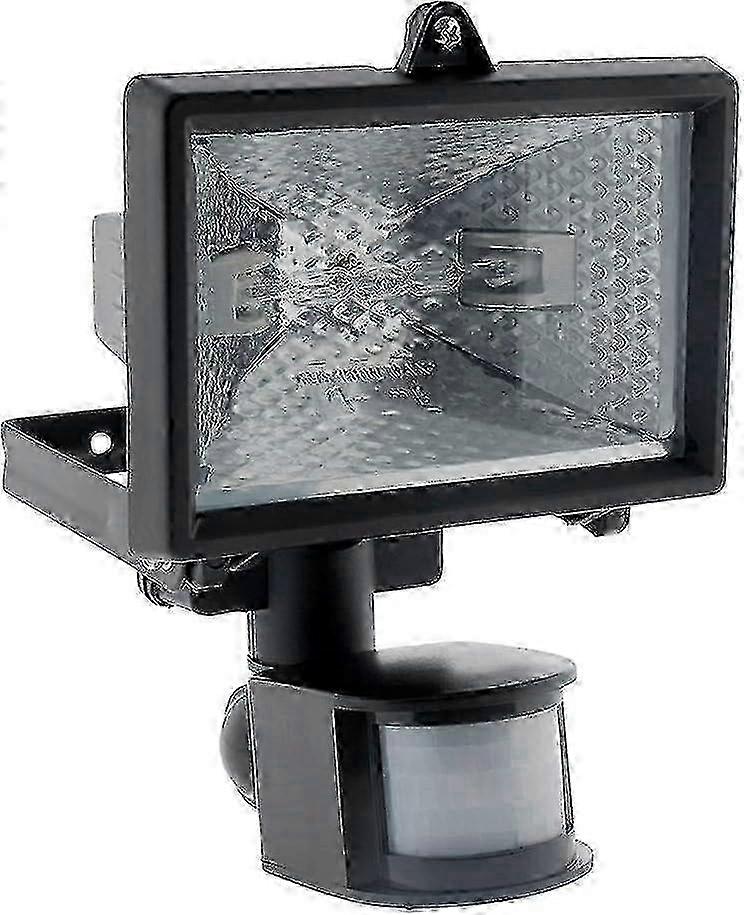 2025 150W black halogen floodlight with sensor