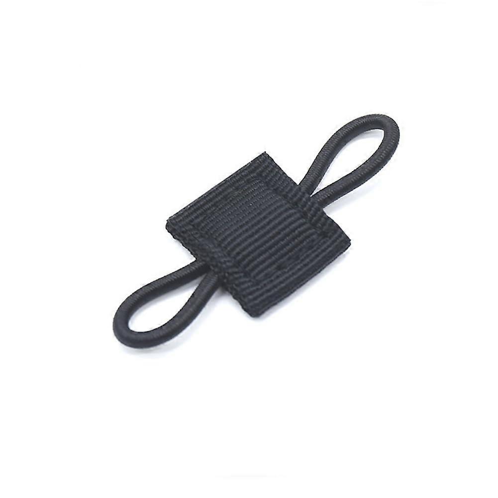 Tactical Vests 4-Pack Molle Bag Buckle Accessories, Binding Retainer, Elastic Rope Webbing, Backpack Strap, Black