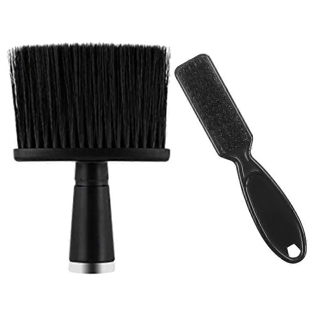 Barber Duster Brush Plastic Fiber Hairdressing Brushes Professional Use 2Pcs