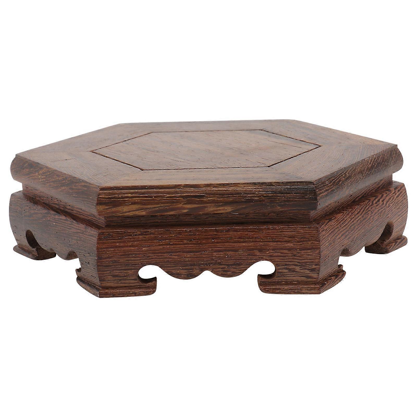 Coffee Plastic Decorative Base for Crystal Ball Display in Study or Living Room 1Pc