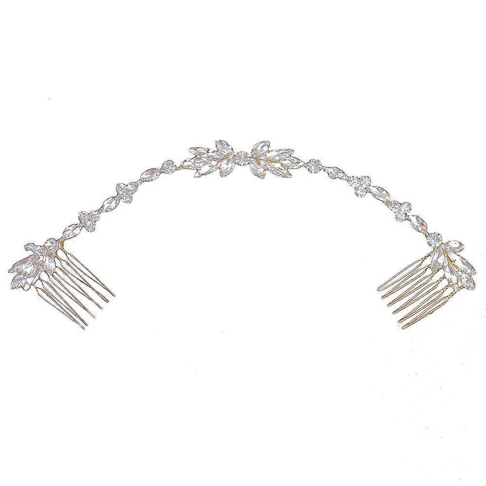 Peigne à cheveux élégant en cristal avec décoration en strass pour accessoires de cheveux de mariée de mariage