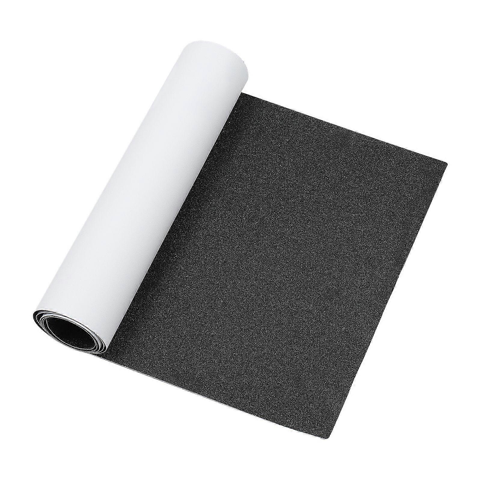 LIOOBO Skateboard Grip Tape Sheet Sandpaper for Rollerboard Stairs Pedal Wheelchair Size 80x20cm (Black, Random Protective Film)