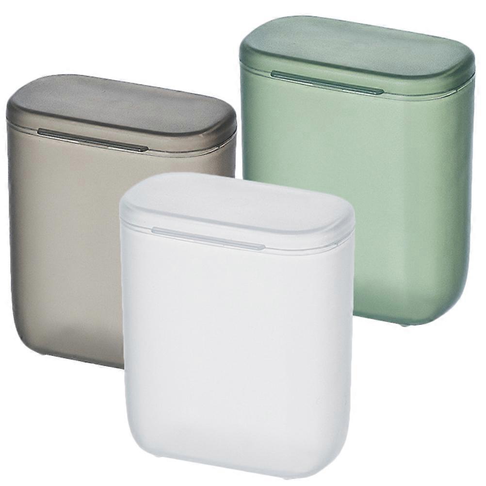 Plastic Container With Lid PP Material Rectangular Shape 3Pcs