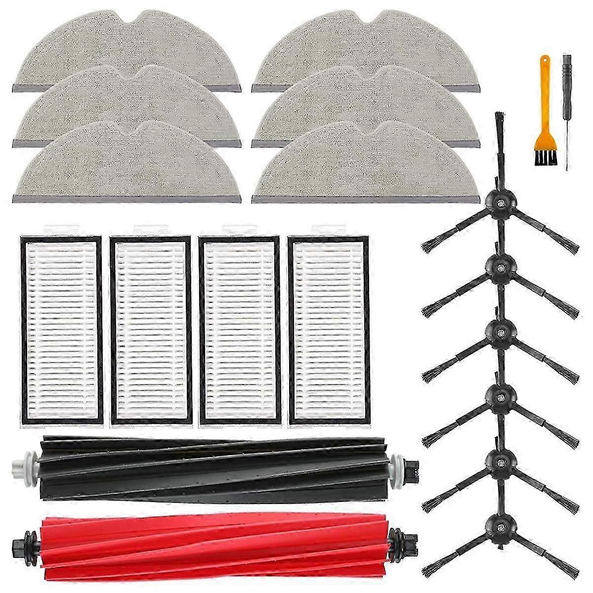 Replacement Side Brush, HEPA Filter, Mop Cloth & Dust Bag for Roborock Q5 Pro, Q5 Pro+, Q8 Max, Q8 Max+ Robot Vacuum Cleaners