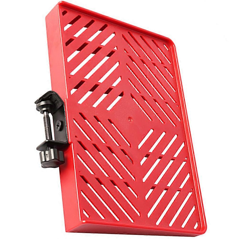 Mikrofonhalterung Rack Soundkartenablage Live-Streaming-Gerätehalter Rot 20,00 x 14,00 x 2,50 cm ABS Metall 1Pack