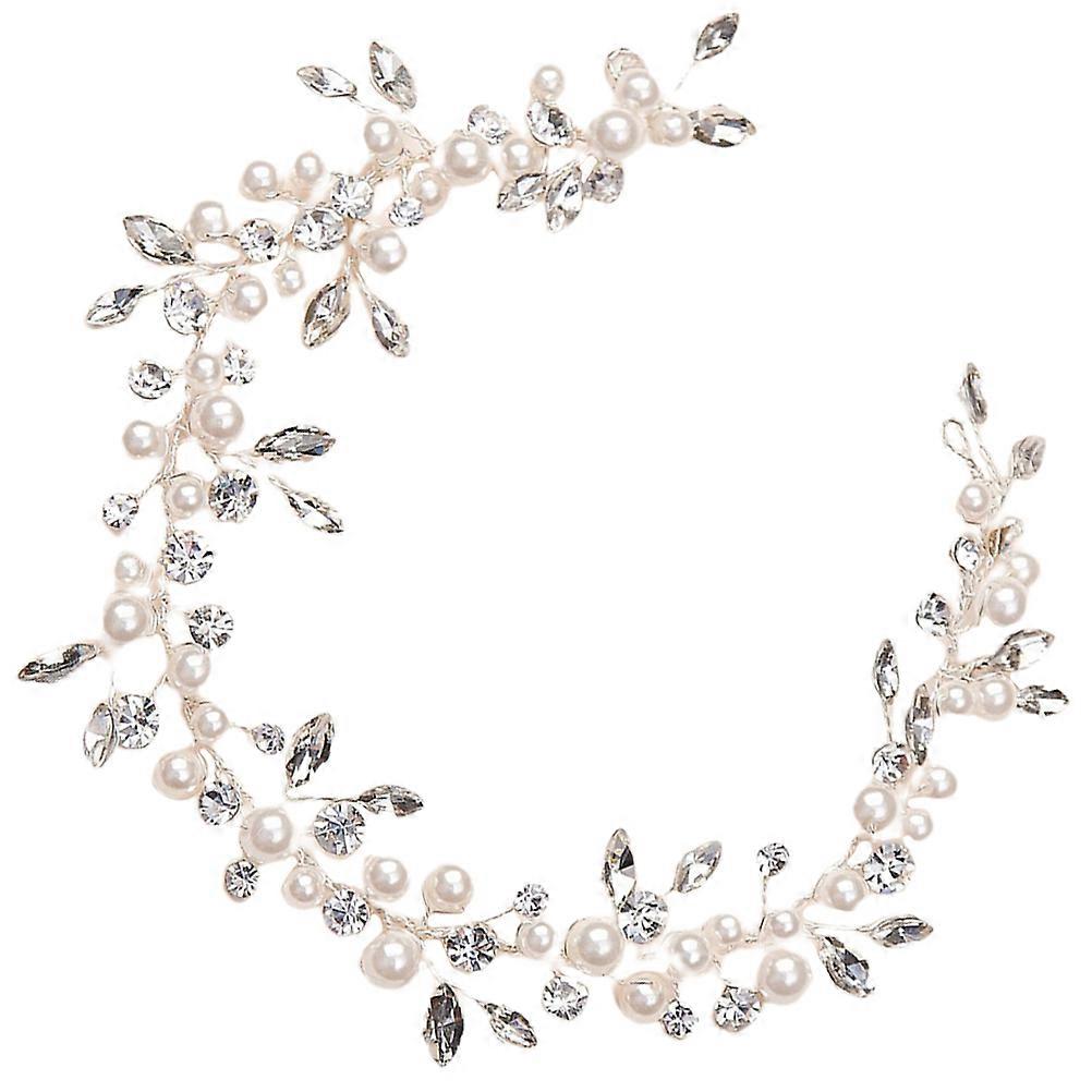 Γάμος Μπάντα μαλλιών Νύφη Headpiece Μαργαριτάρι Κεφαλόδεσμος Νυφικό Αξεσουάρ μαλλιών γάμου