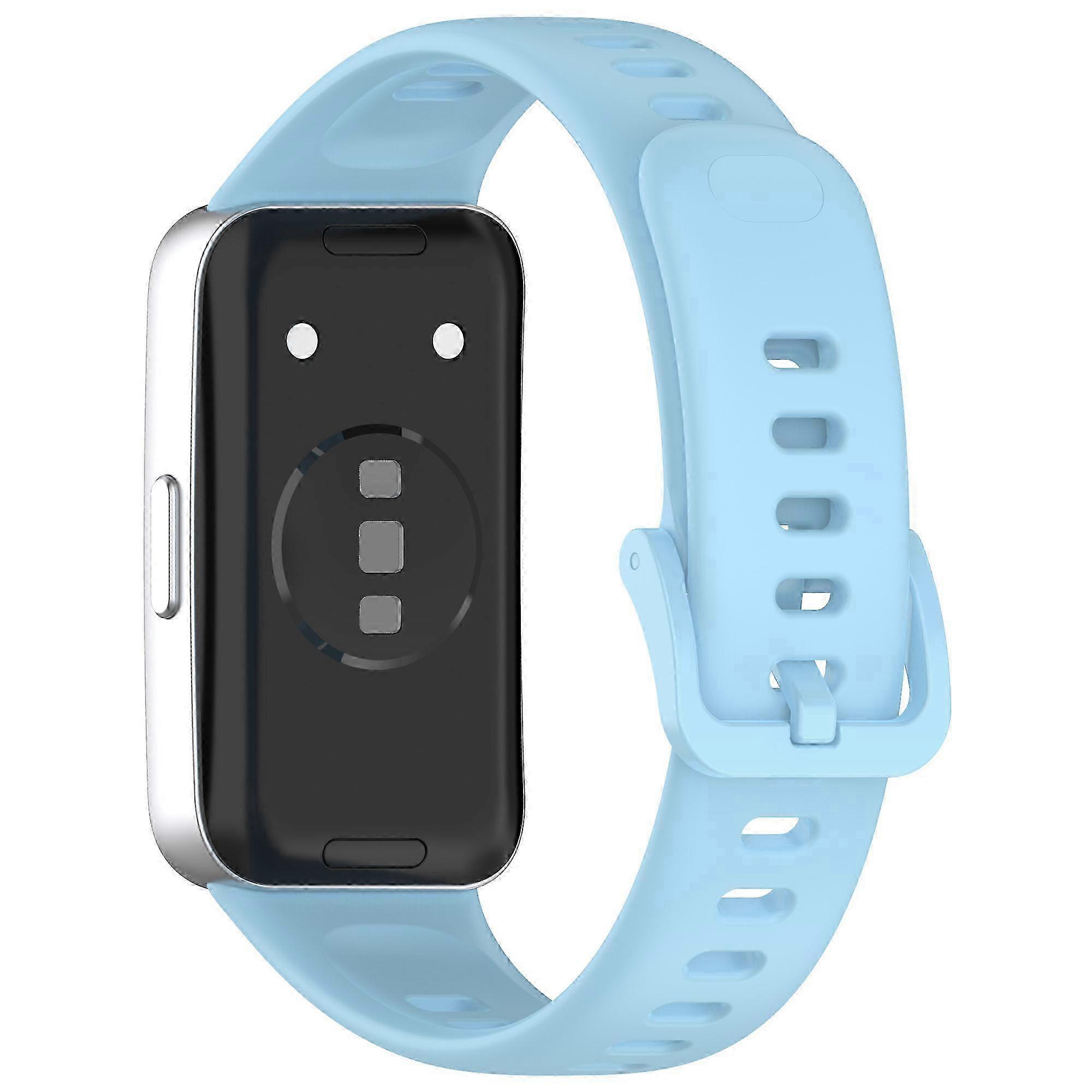 Glossy Silicone Replacement Strap for Galaxy Watch 8/9 Series-Compatible with NFC Models