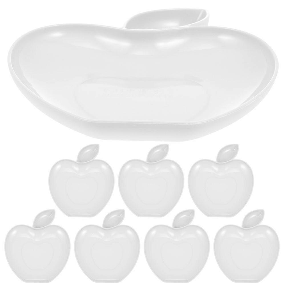 8Pcs Dumpling Dessert Plate Multi Function Candy Plate Convenient Snack Tray Shaped Fruit Tray