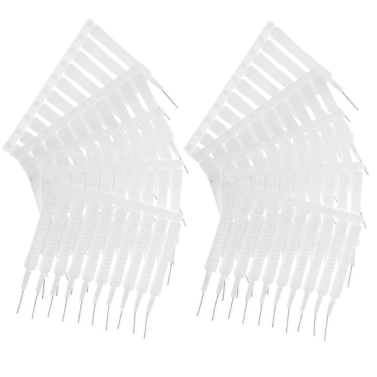 Shower Cleaner Brush with Workmanship for High Efficiency Cleaning in Bathroom White Plastic 80pcs
