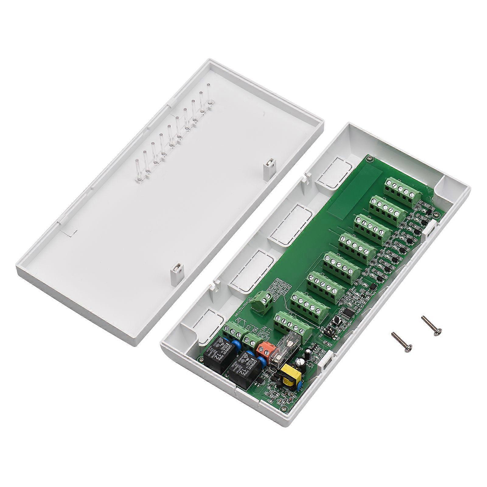 Smart Hub Controller 8-Channel Concentrator 220V with LED Indicators for Underfloor Heating System Air Conditioner Temperature Controller Gas Boiler C