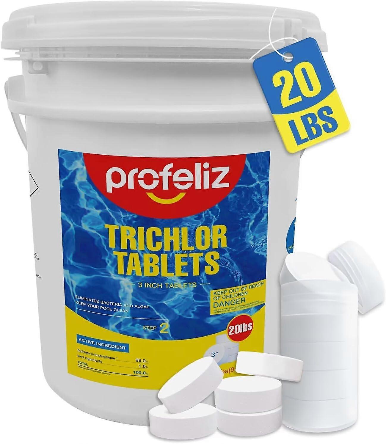 Chlorine Tablets 3 Inch for Swimming Pools, Kills