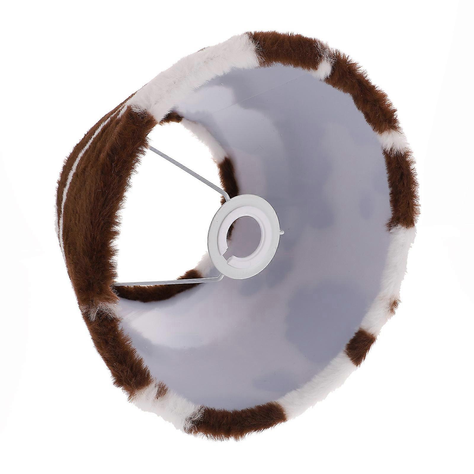 Leopard Fabric Lampshade Replacement For Bedside Lighting Ideal For Homeowners And Interior Designers 25x18x16cm 1Pcs