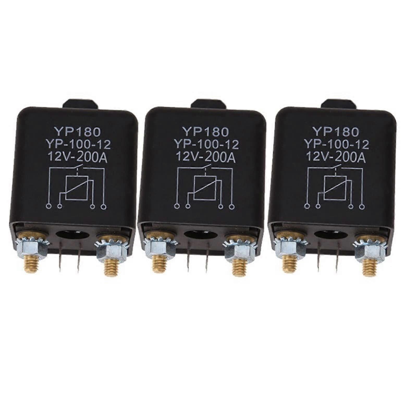 current 4pole automotive relay, 12 V, 200 A/100 A, cartruck motor, vehicle relay, continuous type, automotive relay, normally open