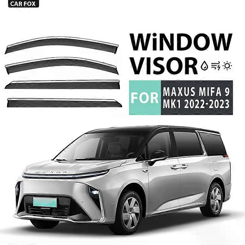 Applies to For MAXUS MIFA 9 2022-2023+ Car Window Visor Awning Shelters Windshield Side Window Rain Sun Shade Auto Accessories