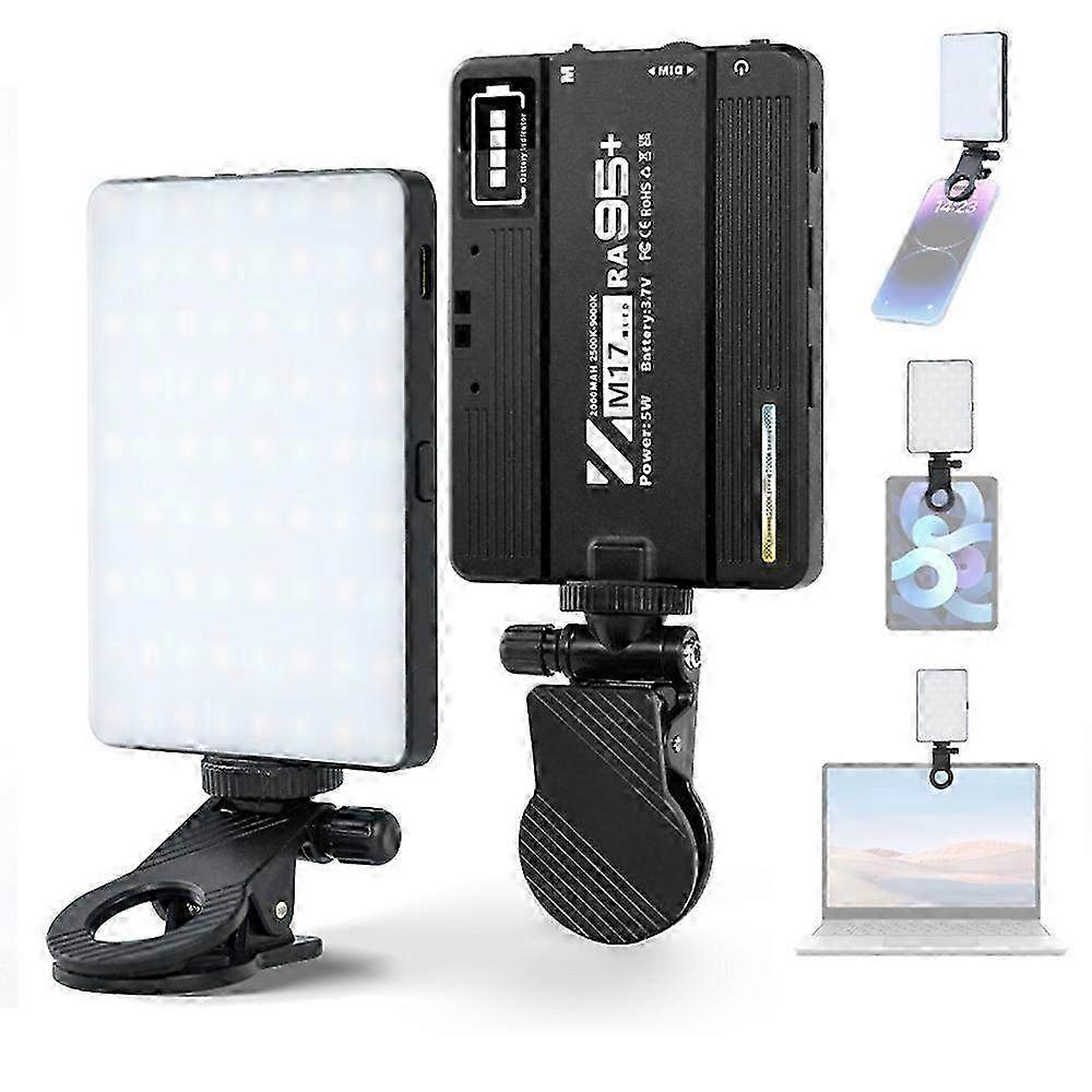 Dimmable Pocket LED Video Light for Photography - Fill Light with 2500K-9000K Adjustable Color Temperature