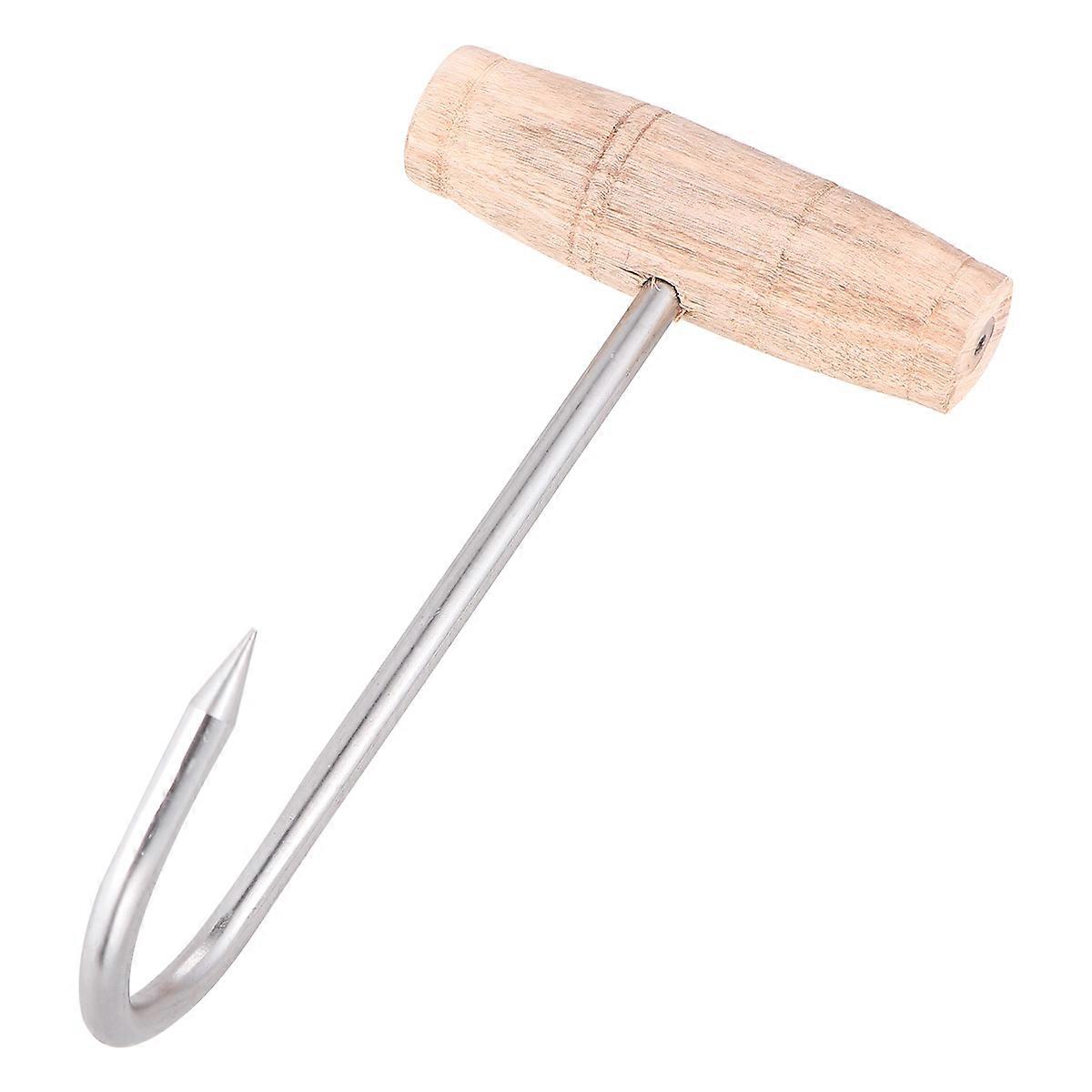 Stainless Steel T Hooks 2Pack Meat Hanging Tool Ideal For Home Use Or Shop Settings Featuring 20cm Length