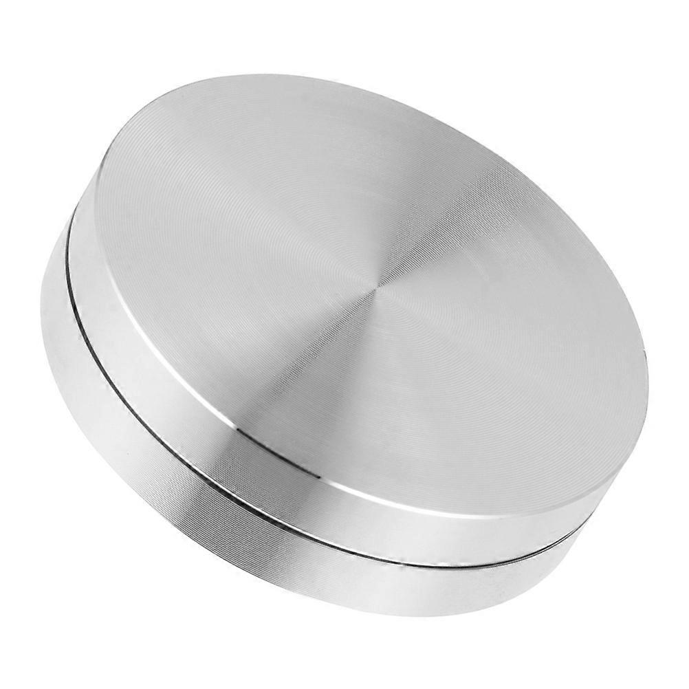 Heavy Duty Turn Table Bearings Round Cake Display Stand For Baking 10x10x1.8cm Silver 1Pack