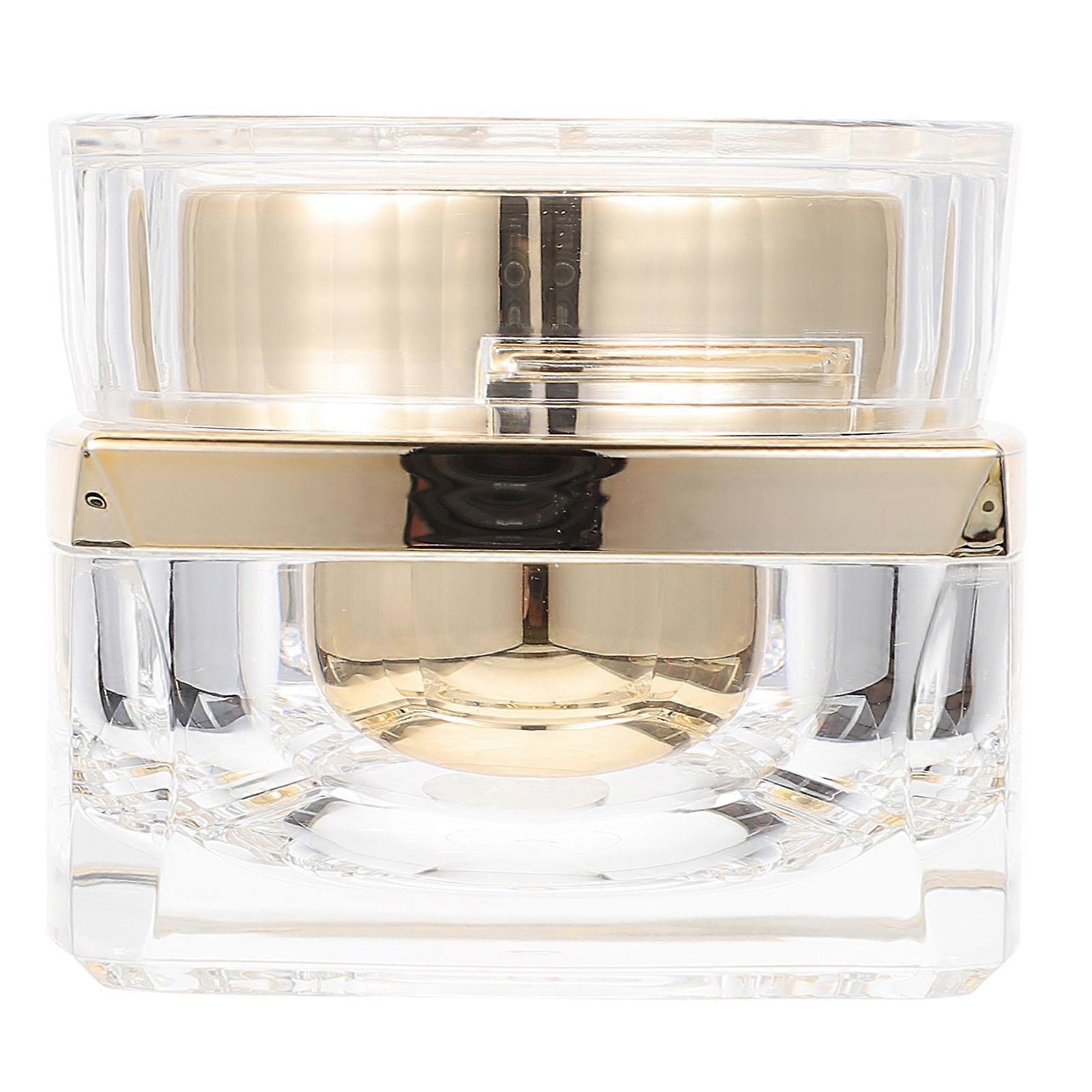 Cosmetic Storage Refillable Cream Jar For DIY Enthusiasts Compact Size Golden 1Pcs