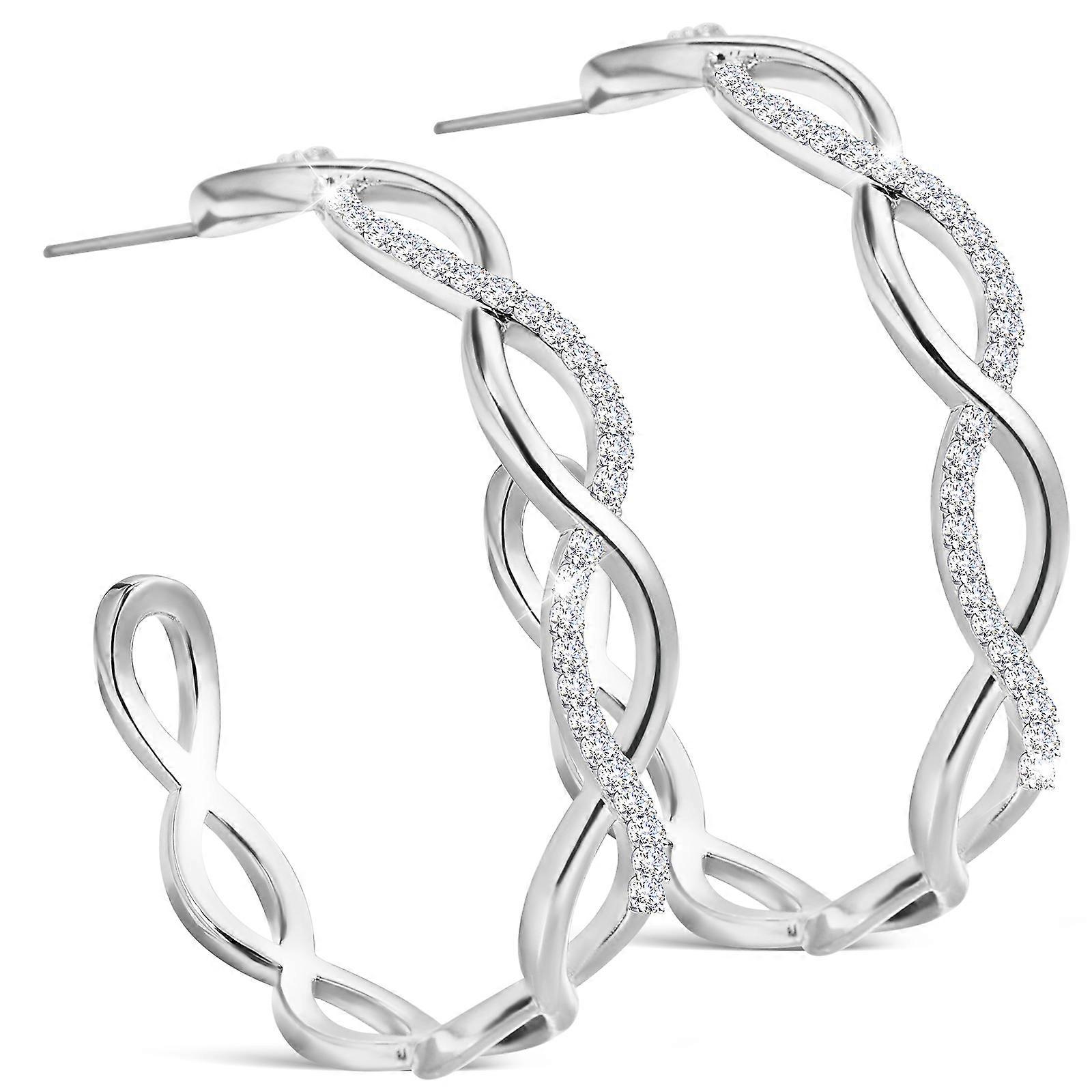 Tiny Hoop Earrings Silver Circular Earrings For Girls Durability 1 Pair