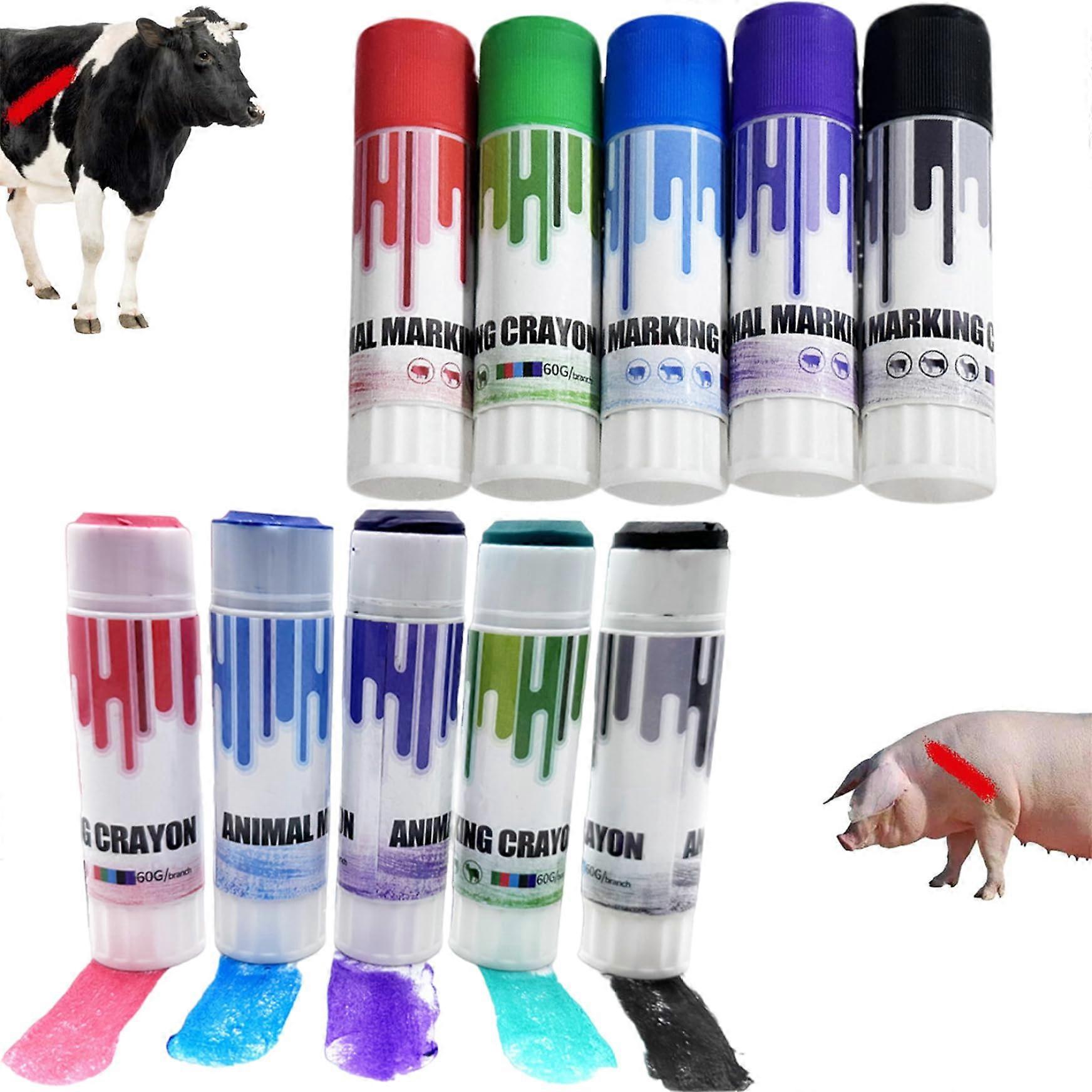 8PCS Marker, Buntstiftmarker für Vieh zur Tieridentifikation