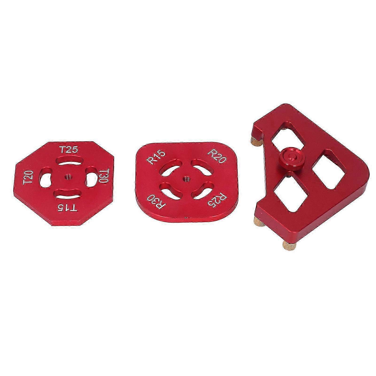 Aluminium Alloy Round Corner Radius Jig Tool Set Kit for Woodworking - Precision Router Template for Accurate Cuts and Wood Projects