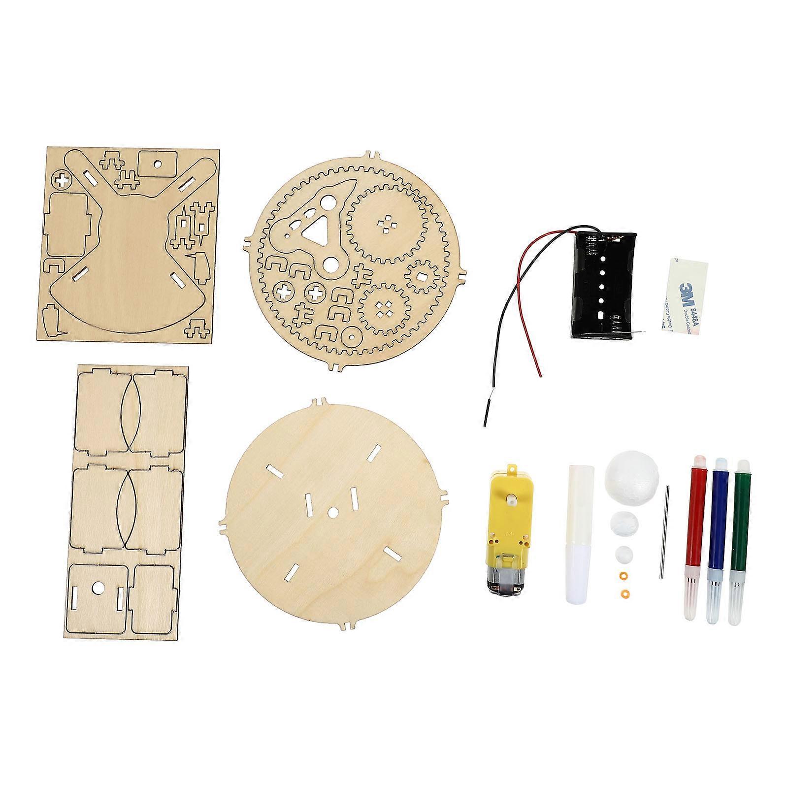 1 Set Solar System Model Kit   DIY Planetary Puzzle for Educational Space Learning with Watercolor Pens & Glue – Teaching Resource for Astronomy