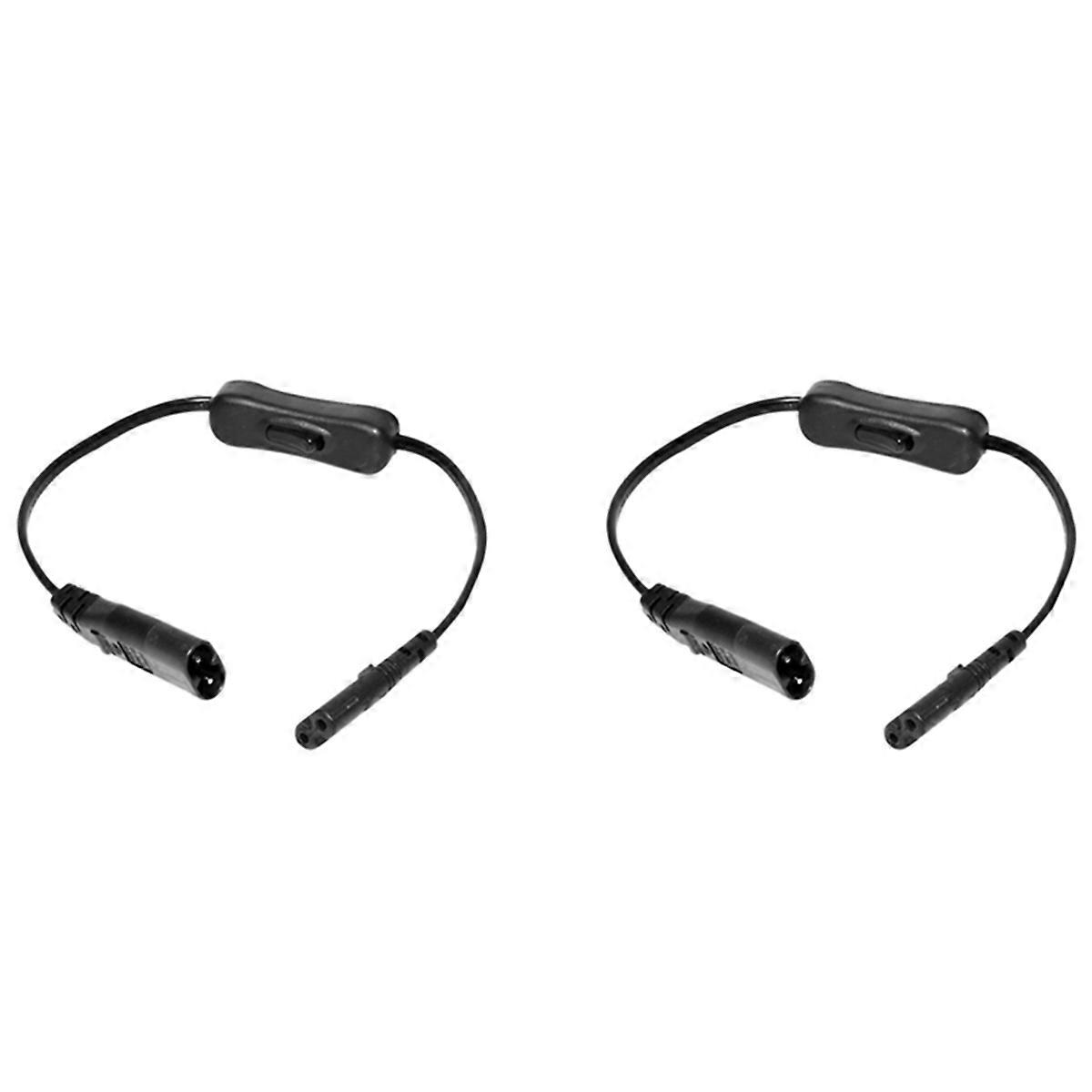 2X napájecí prodlužovací kabel, IEC320 C7 na C8 napájecí adaptér Prodlužovací kabel s ovládáním spínače s "8" I