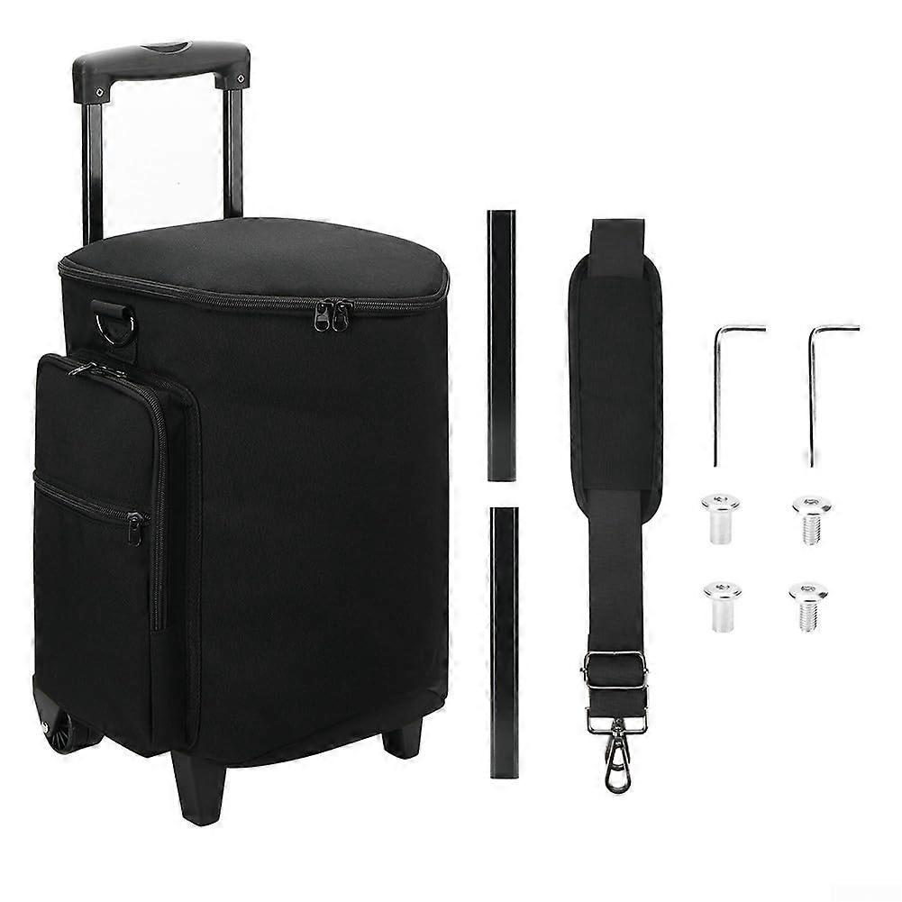 Portable speaker carrying case for Bose S1 Pro and S1 Pro with ample storage space and comfortable mobility features.