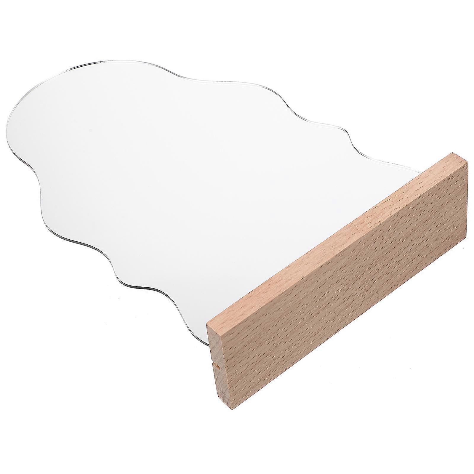 Freestanding cosmetic mirror, durable acrylic design, perfect desktop accessory