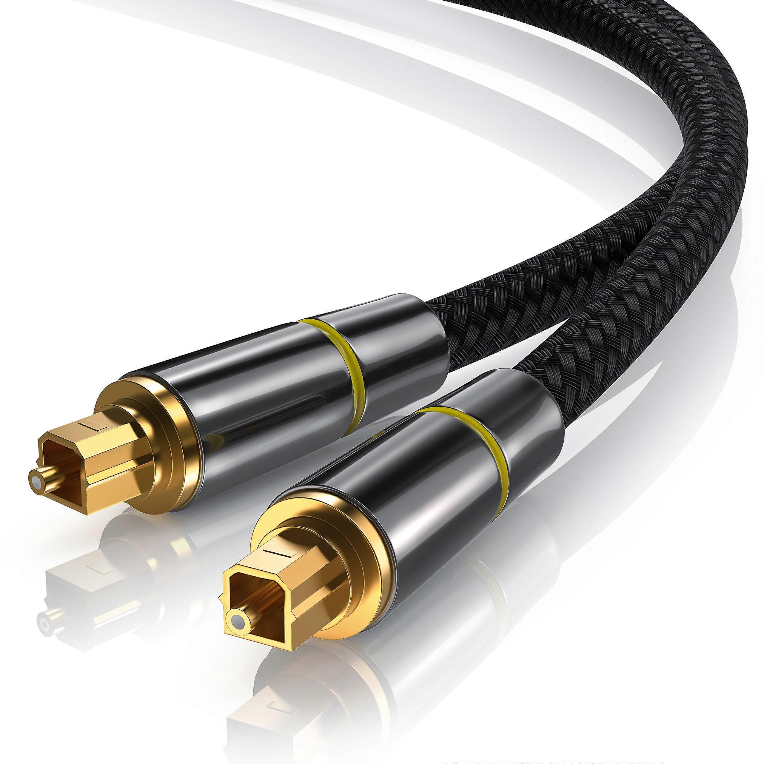 CSL – 0.5m HQ Platinum Toslink Cable S/PDIF Male/GoldPlated – 0.5m
