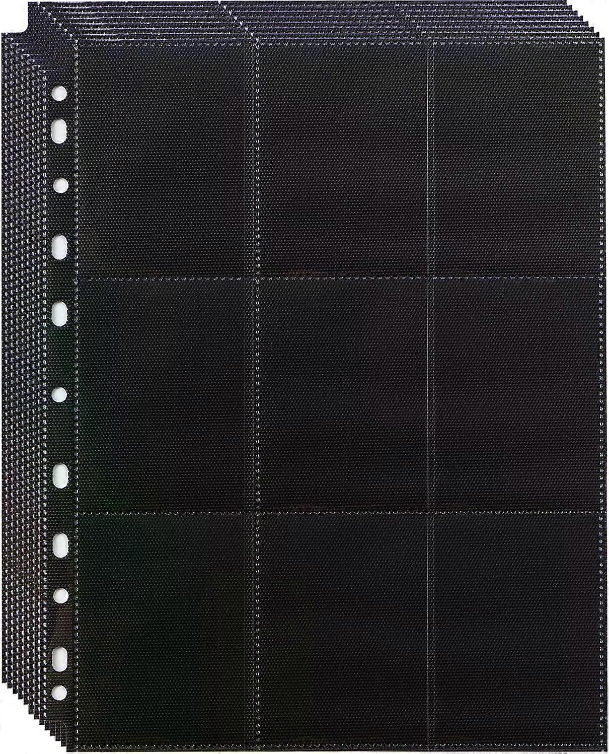 Trading Card Sleeves Binder Sheets, 20 Pack 360 Pockets, Double Sided Thick