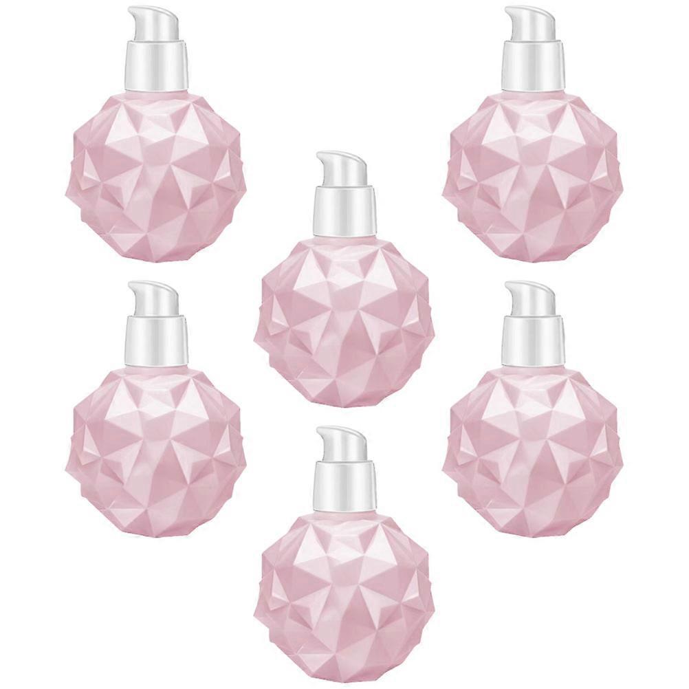 Travel Distribution Bottle 6Pack Pink Hand Cream Containers Suitable For Women And Cosmetic Users Space Saving Organizer