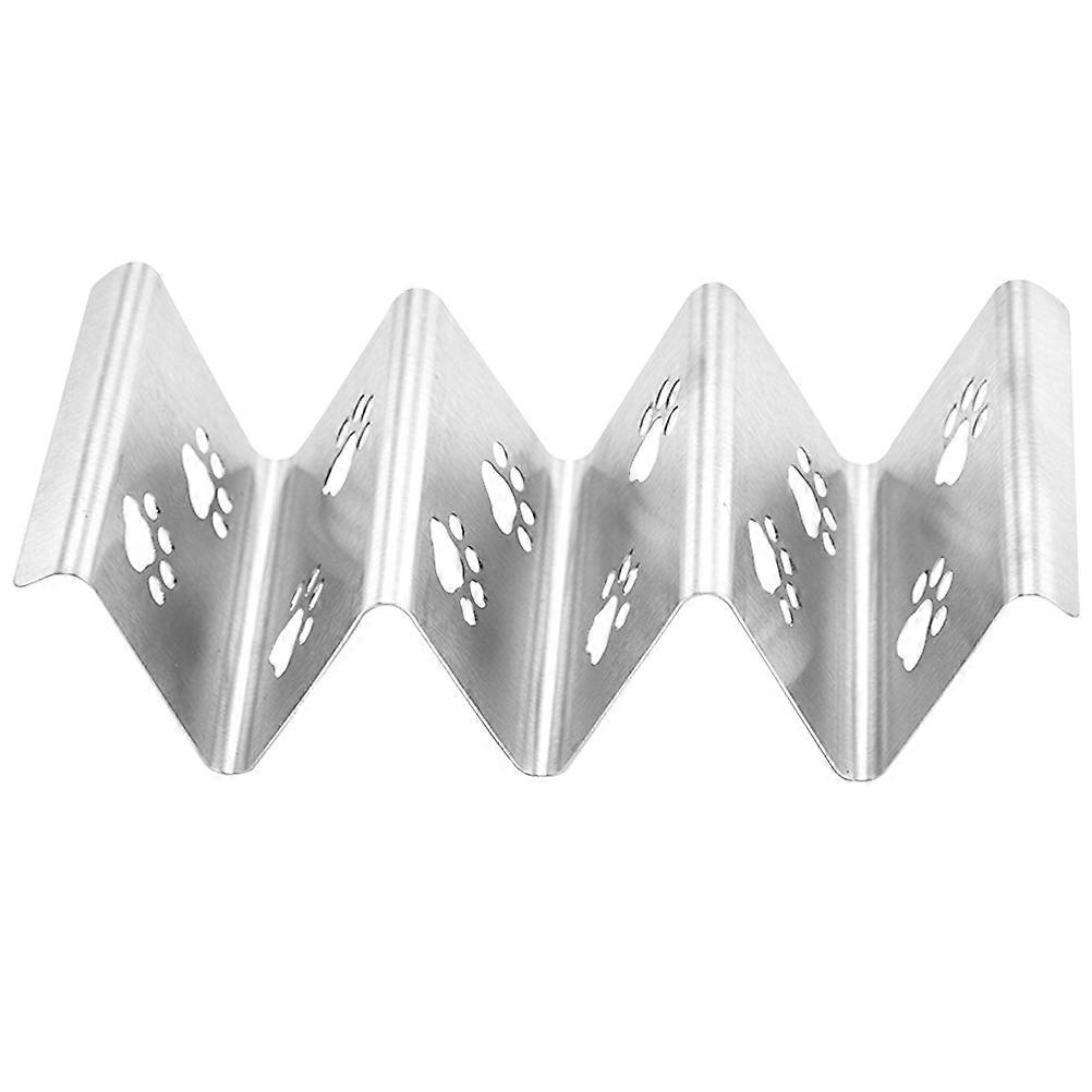 Stainless Steel Taco Stand for Home Use Silver Color Highly Easy to Inch