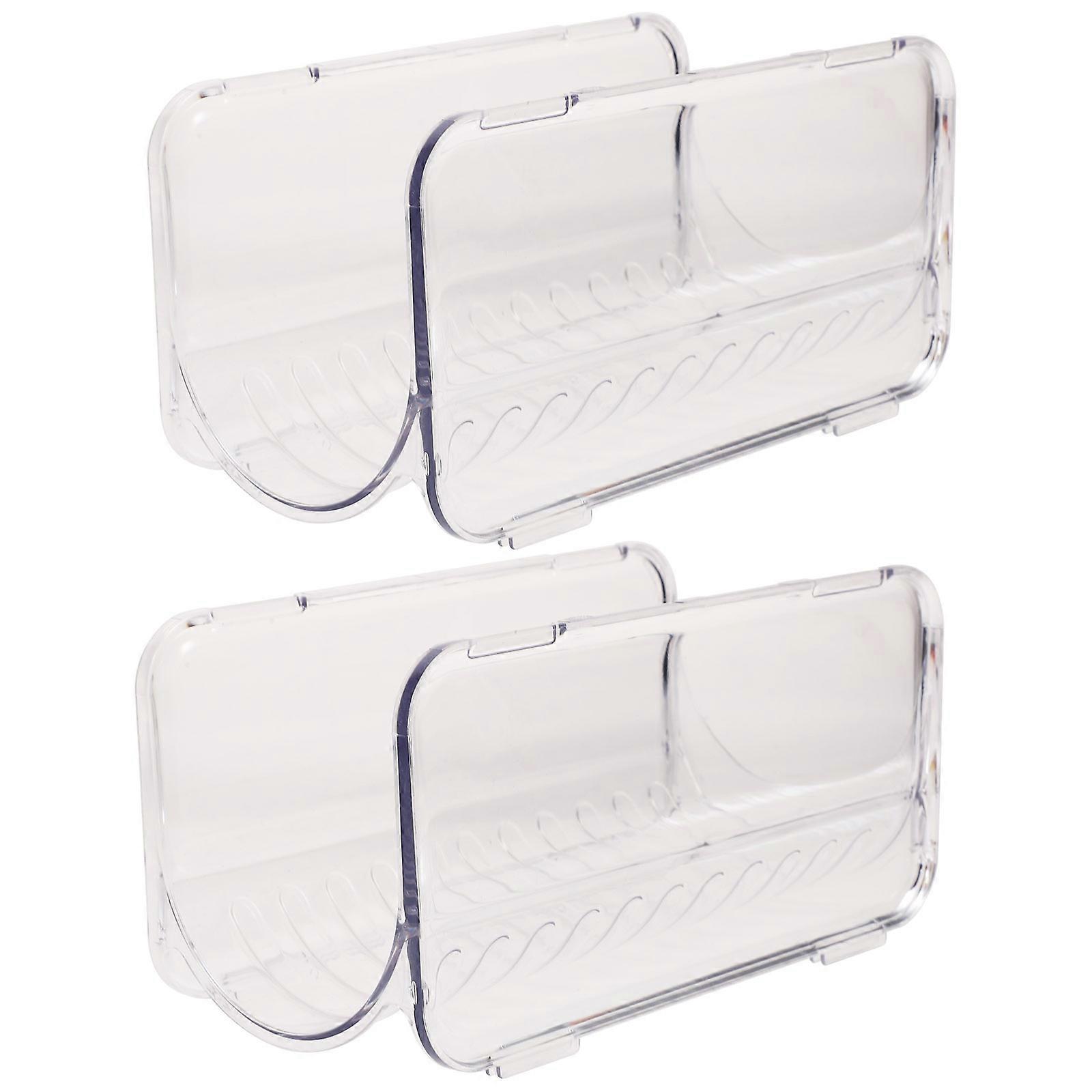 Rectangular Tumbler Organizer Rack 2Pcs For Household Users Featuring Dust-proof And Stable Holding Design