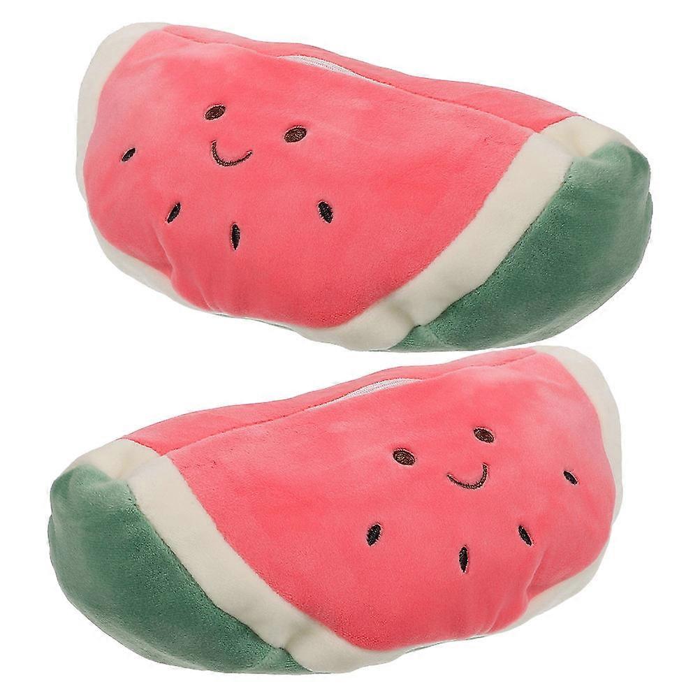 Car Tissue Holder 2Pcs Portable Plush Tissue Storage Container Multi Color Cute Design For Auto Essentials