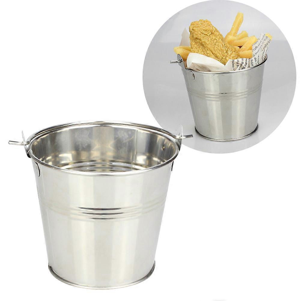 French Fries Bucket With Portable Handle Suitable For Restaurant And Home Use 1Set