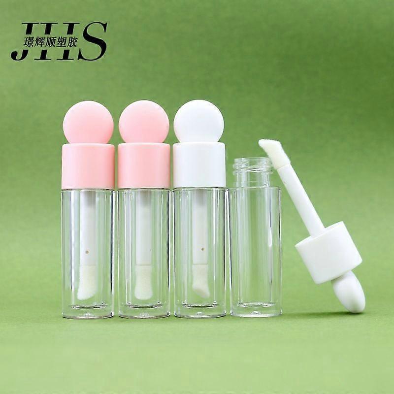 6pcs Lip Gloss Tube: Empty Refillable Lip Balm Bottle Clear Plastic Gloss Container Reusable Lipstick Bottle For Diy Makeup Sample Lipgloss Making