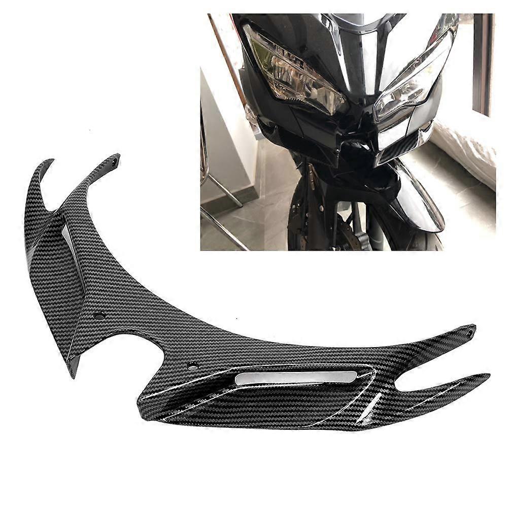 Front Fairing Winglet, Vehicle Aerodynamic Trim, ABS Windscreen Trim, Carbon Fibre Style, Front Trim, Aerodynamic Wing Cover, Fits