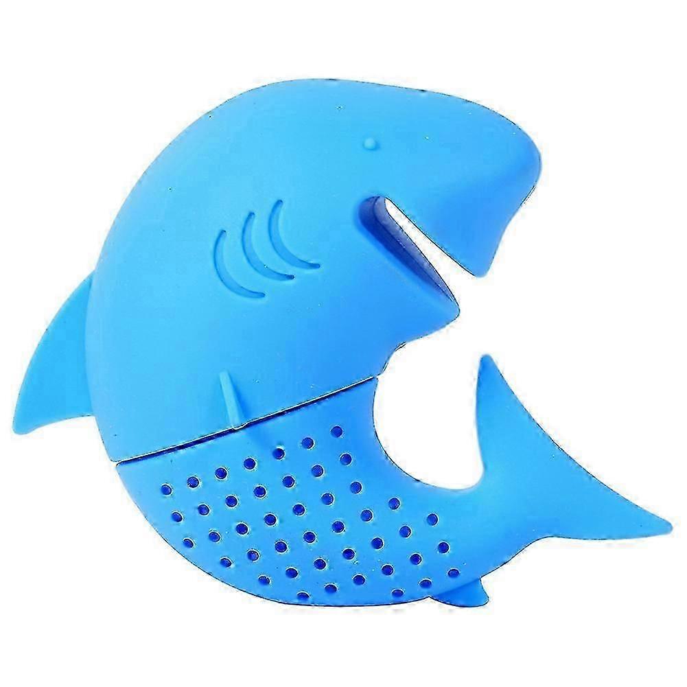 Cute Silicone Loose Tea Leaf Strainer Filter Herbal Spice Infuser Diffuser Colorful Blue