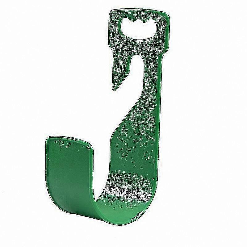 Green Plastic Hose Hanger Hooks (Set of 2) for Garden Use