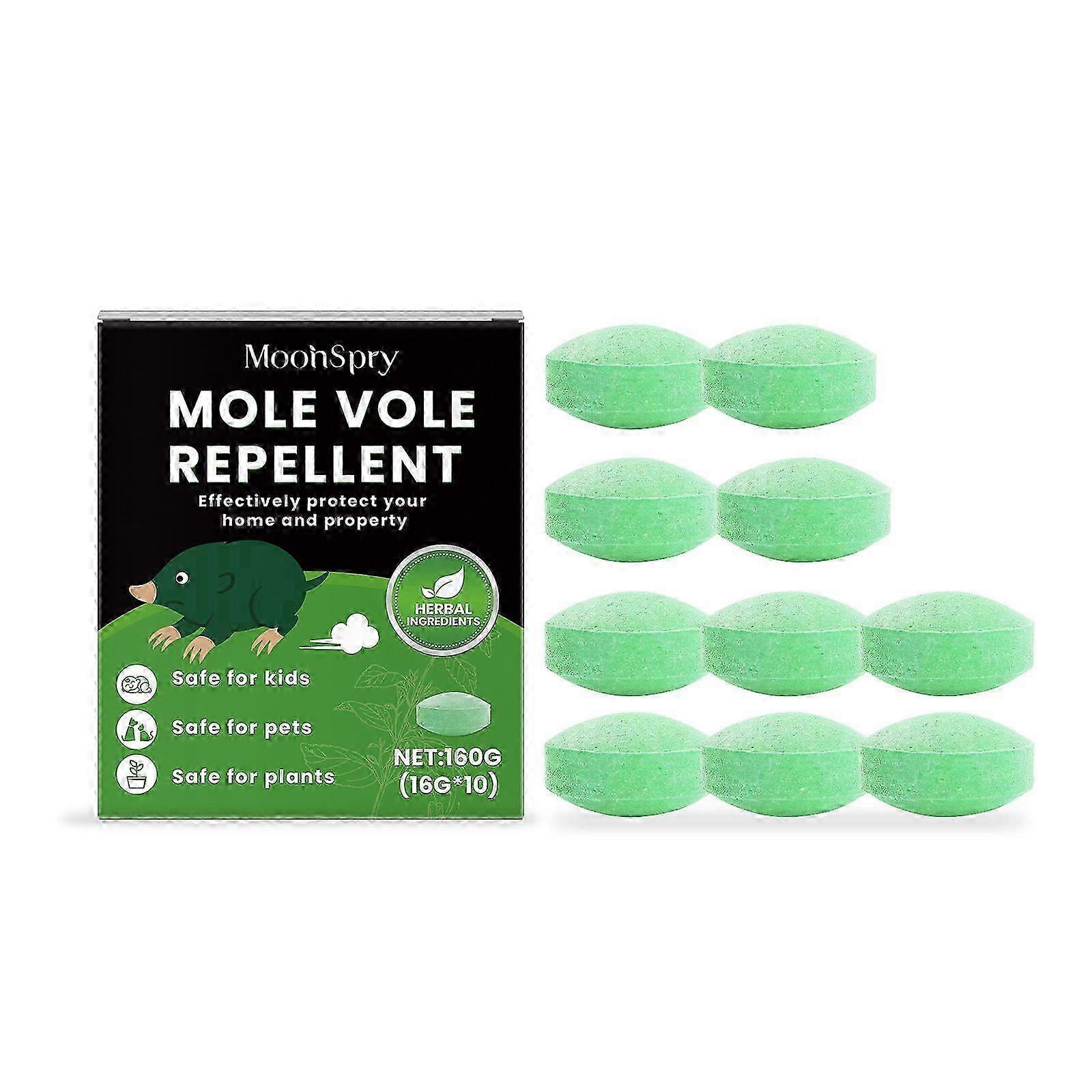 Mole repellent balls, powerful vole gopher repellant, safe effective for lawn, garden, yard