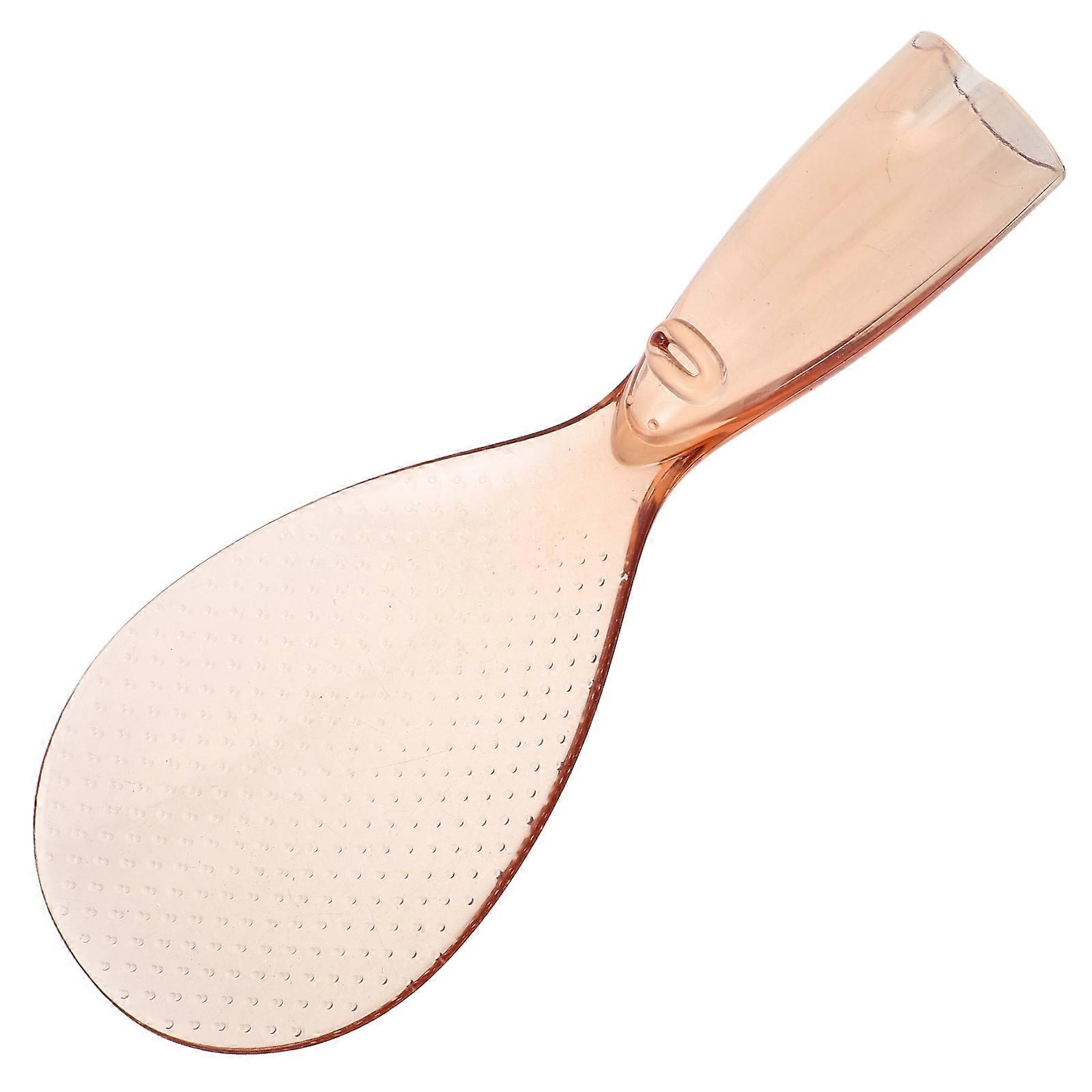 PC Material Rice Spoon with Nonstick Surface for Home Use Orange 7.5 Inch