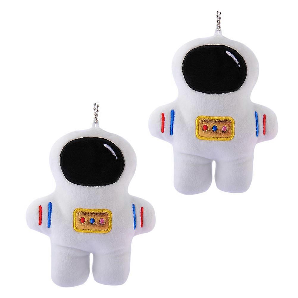 Astronaut Pendants Plush Toys for Decoration Use 2Pcs White Hanging Dolls