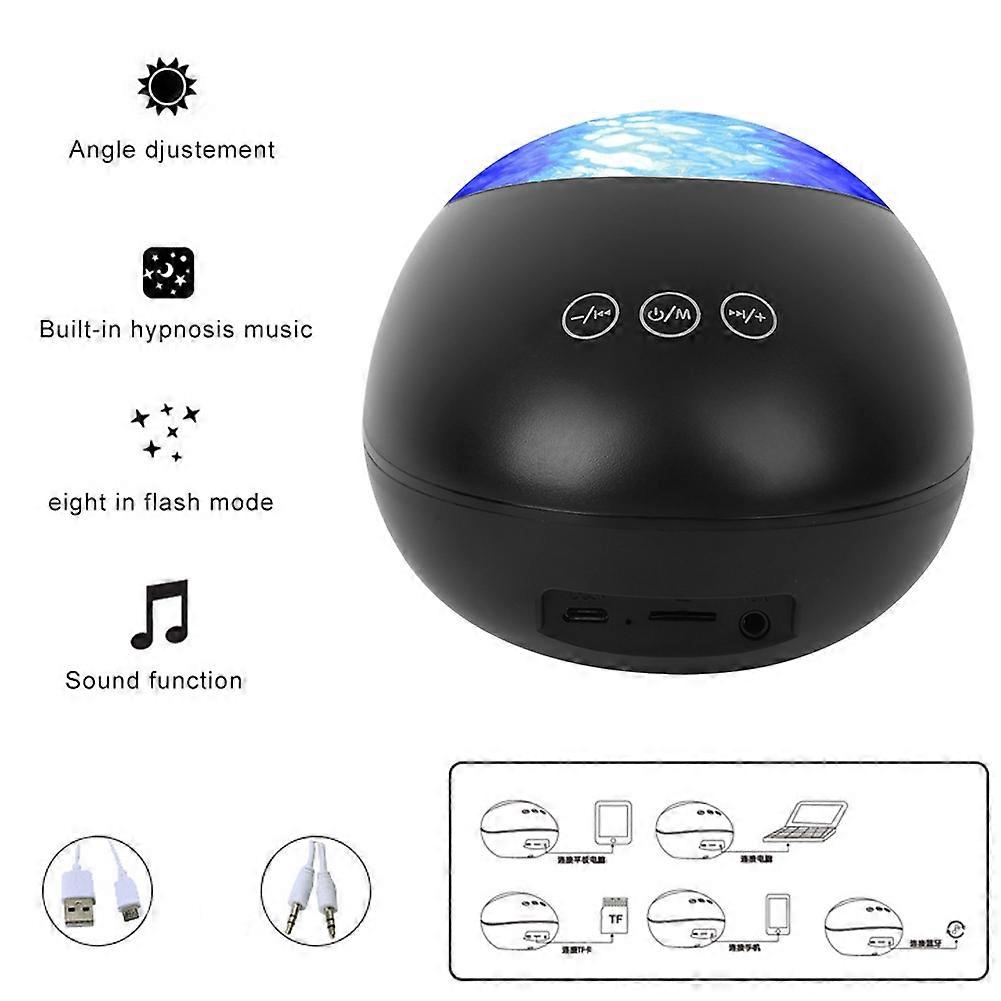 Ocean Projection Light Wireless Music Lamp 2W USB Power